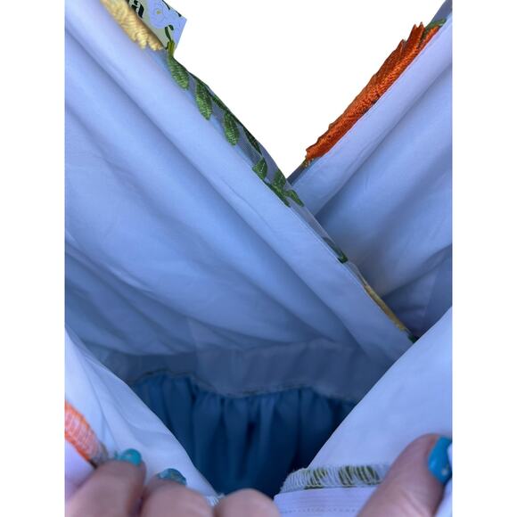 Magnolia Place Vintage Flower Party Midori Swing Dress 100% Polyester Size XL - Picture 5 of 8